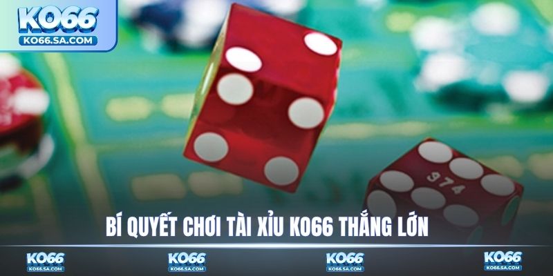 Bí quyết chơi tài xỉu KO66 thắng lớn